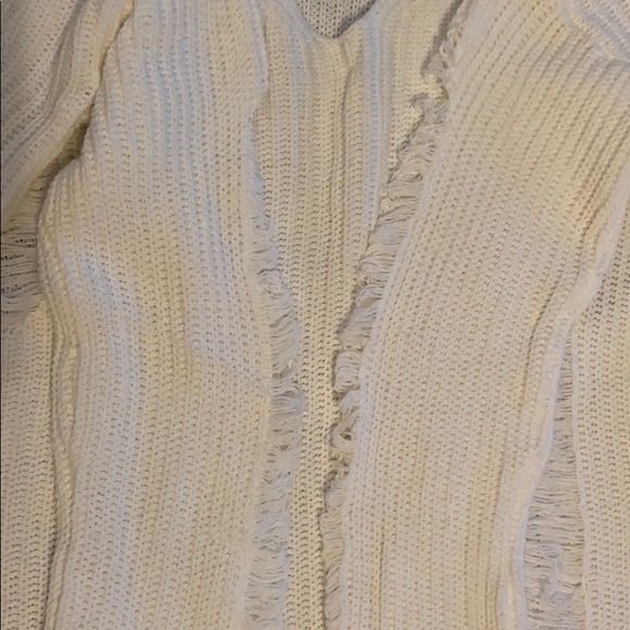 No Comment Deconstructed White Sweater Size Medium - Picture 4 of 9